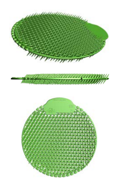 Urinal Screens with Better Angle for Splash Prevention